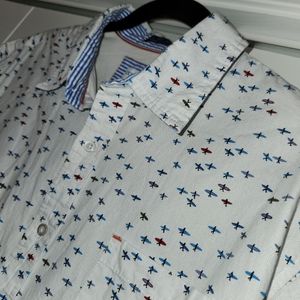 Oxford Blue Men's Shirt -‎ SURF BOARDS - Size XL